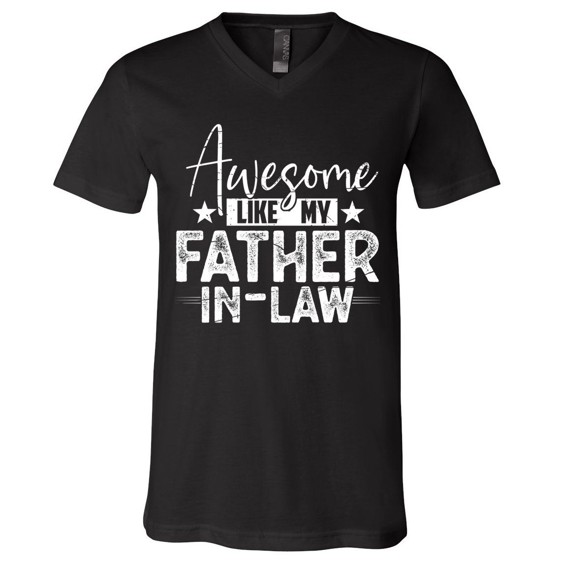 Awesome Like My Father In Law Family Lovers Father Day V-Neck T-Shirt