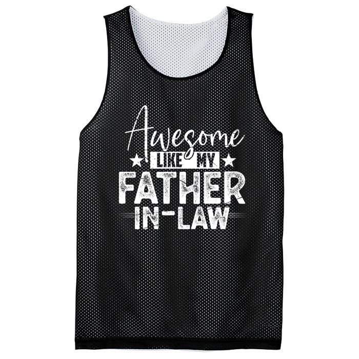 Awesome Like My Father In Law Family Lovers Father Day Mesh Reversible Basketball Jersey Tank