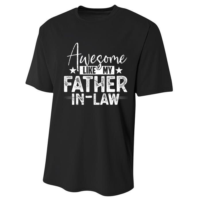 Awesome Like My Father In Law Family Lovers Father Day Performance Sprint T-Shirt