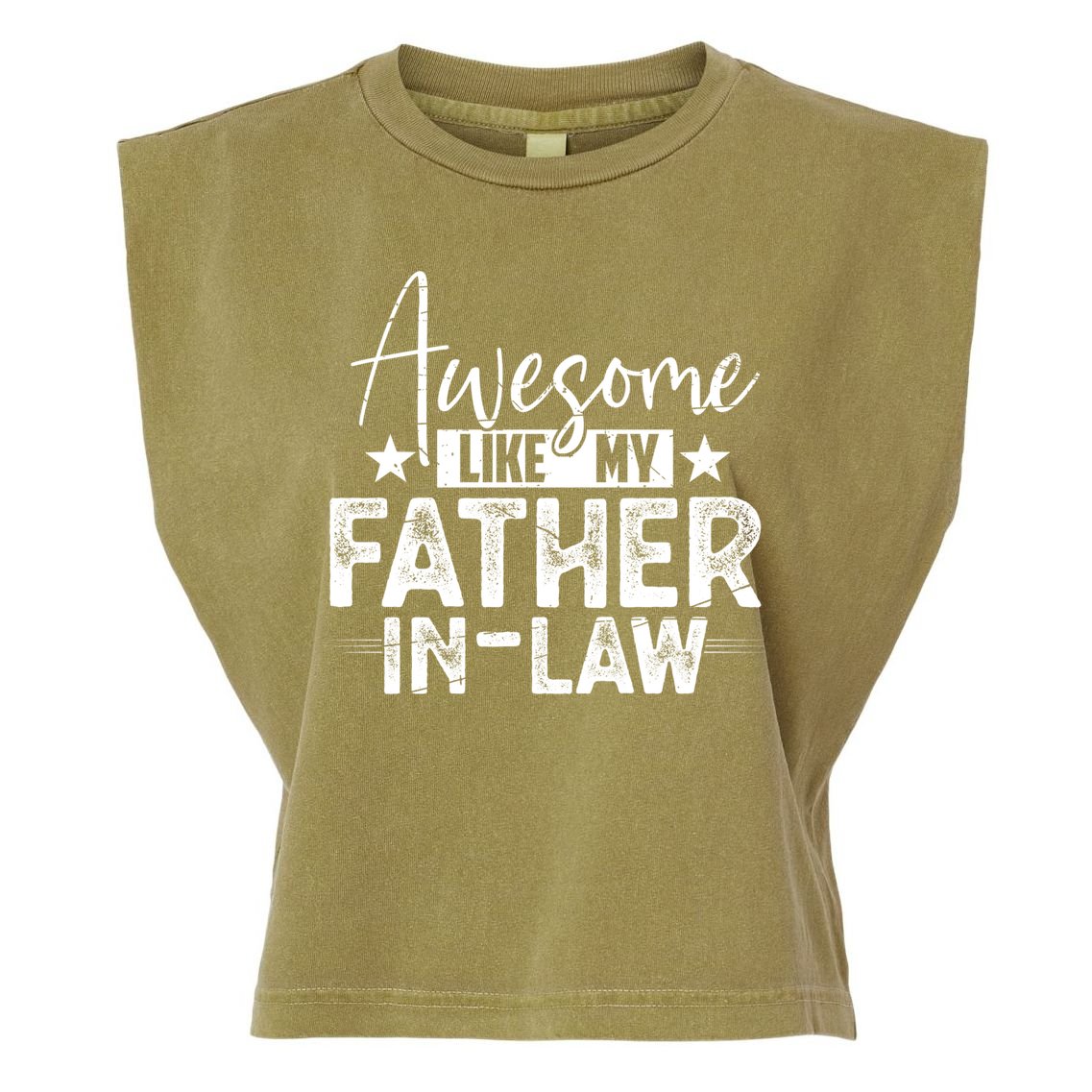 Awesome Like My Father In Law Family Lovers Father Day Garment-Dyed Women's Muscle Tee