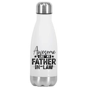 Awesome Like My Father In Law Family Lovers Father Day Stainless Steel Insulated Water Bottle