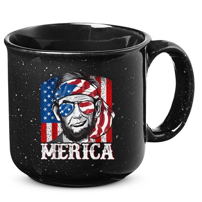 Abraham Lincoln Merica 4th Of July Shirt Men American Flag 15oz Campfire Ceramic Mug