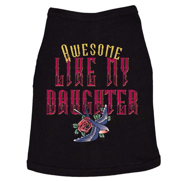 Awesome Like My Daughter Men Funny Fathers Day Dad Doggie Tank