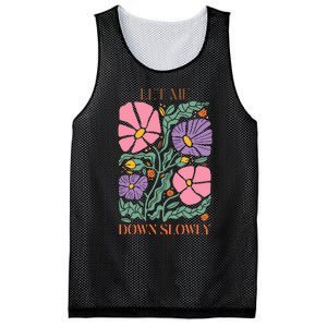 Alec Let Me Down Slowly Floral Art Benjamin Mesh Reversible Basketball Jersey Tank