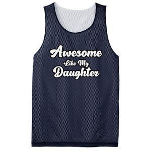 Awesome Like My Daughter Father Dad Mesh Reversible Basketball Jersey Tank