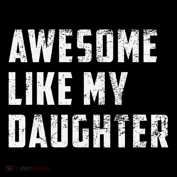 Awesome Like My Daughter Funny Fathers Day Dad Short Acrylic Beanie