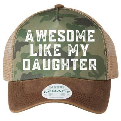 AWESOME LIKE MY DAUGHTER Legacy Tie Dye Trucker Hat