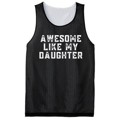 AWESOME LIKE MY DAUGHTER Mesh Reversible Basketball Jersey Tank