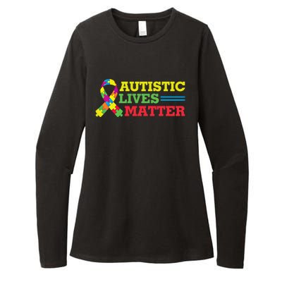 Autistic Lives Matter Autism Awareness Meaningful Gift Womens CVC Long Sleeve Shirt