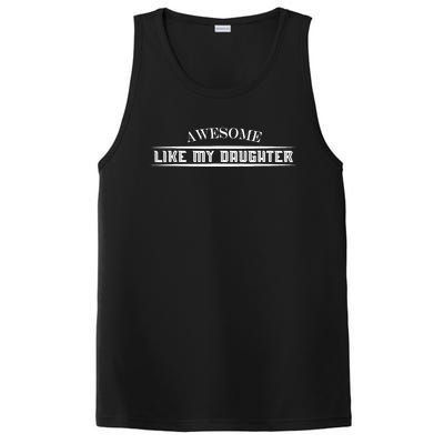 Awesome Like My Daughter Men Funny Fathers Day Dad PosiCharge Competitor Tank