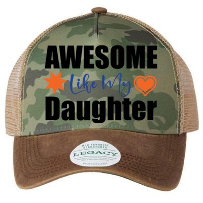 AWESOME LIKE MY DAUGHTER Legacy Tie Dye Trucker Hat