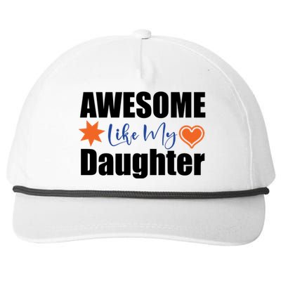 AWESOME LIKE MY DAUGHTER Snapback Five-Panel Rope Hat