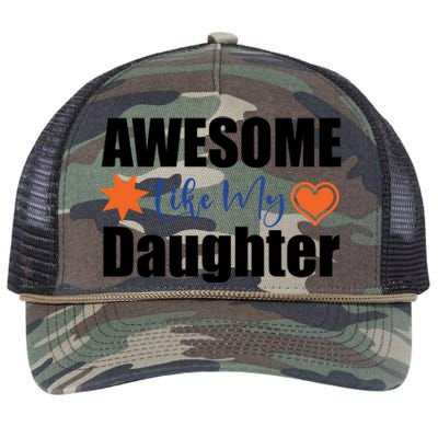 AWESOME LIKE MY DAUGHTER Retro Rope Trucker Hat Cap