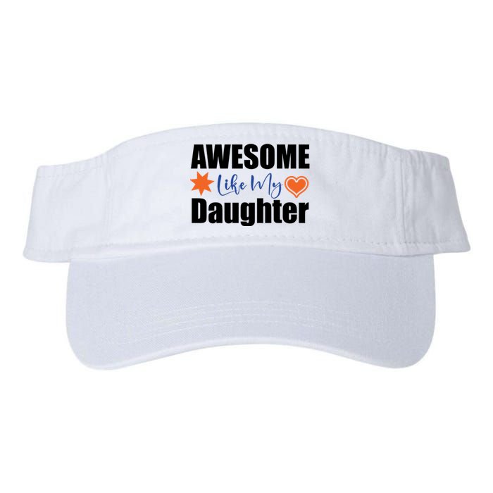 AWESOME LIKE MY DAUGHTER Valucap Bio-Washed Visor