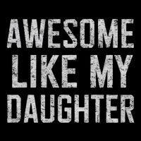 Awesome Like My Daughter Gifts Man Funny Fathers Day Daddy Drawstring Bag