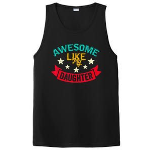 Awesome Like My Daughters Family Lovers Funny Fathers Day PosiCharge Competitor Tank