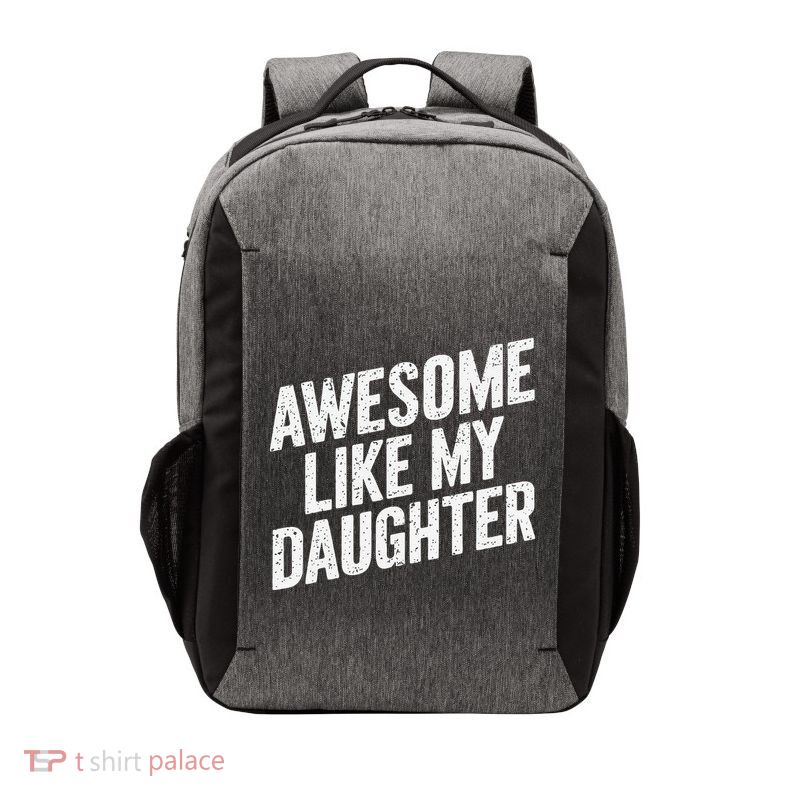 Awesome Like My Daughter Funny FatherS Day Vector Backpack