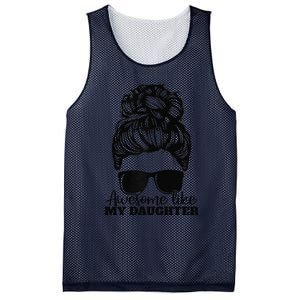 Awesome Like My Daughter Funny Father Mother Mom Dad Mesh Reversible Basketball Jersey Tank