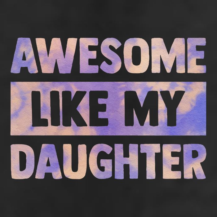 Awesome Like My Daughter Matching Fathers Day Family Tie Dye Adult Drive Performance Visor