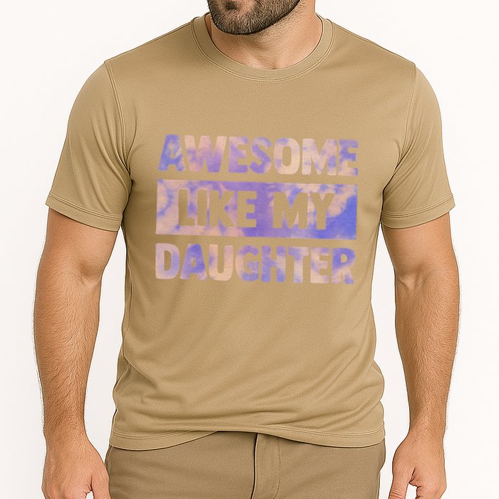Awesome Like My Daughter Matching Fathers Day Family Tie Dye Cooling Performance Crew T-Shirt