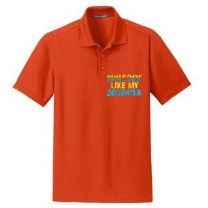 Awesome Like My Daughter Fathers Day Dad Dry Zone Grid Polo