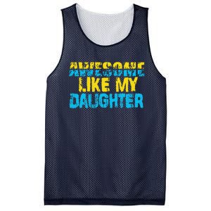 Awesome Like My Daughter Fathers Day Dad Mesh Reversible Basketball Jersey Tank