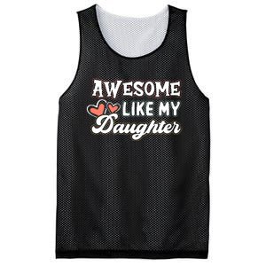 Awesome Like My Daughter Fathers Day Mesh Reversible Basketball Jersey Tank