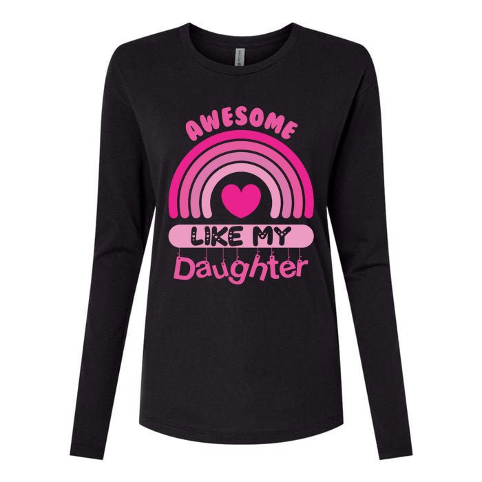 Awesome Like My Daughter Fathers Day Womens Cotton Relaxed Long Sleeve T-Shirt