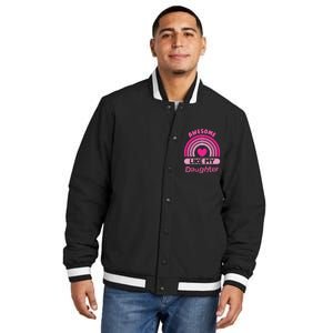 Awesome Like My Daughter Fathers Day Insulated Varsity Jacket