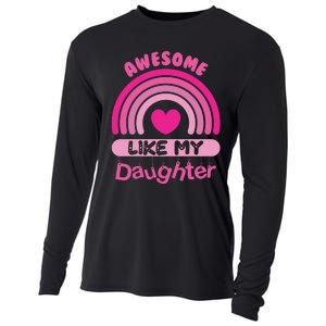 Awesome Like My Daughter Fathers Day Cooling Performance Long Sleeve Crew