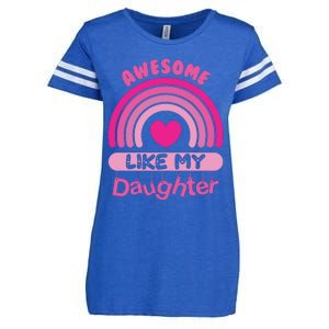 Awesome Like My Daughter Fathers Day Enza Ladies Jersey Football T-Shirt