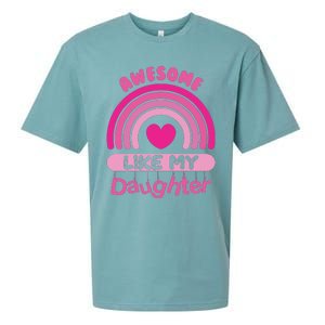 Awesome Like My Daughter Fathers Day Sueded Cloud Jersey T-Shirt