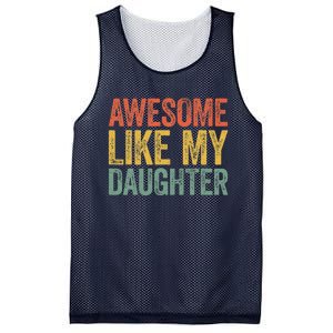 Awesome Like My Daughter Dad Fathers Day Mesh Reversible Basketball Jersey Tank