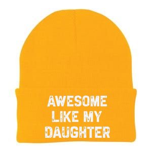 Awesome Like My Daughter Funny Fathers Day Gift Dad Knit Cap Winter Beanie