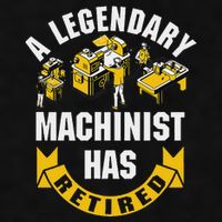 A Legendary Machinist Has Retired Machinist Retirement Party Ladies PosiCharge Tri-Blend Wicking Tank