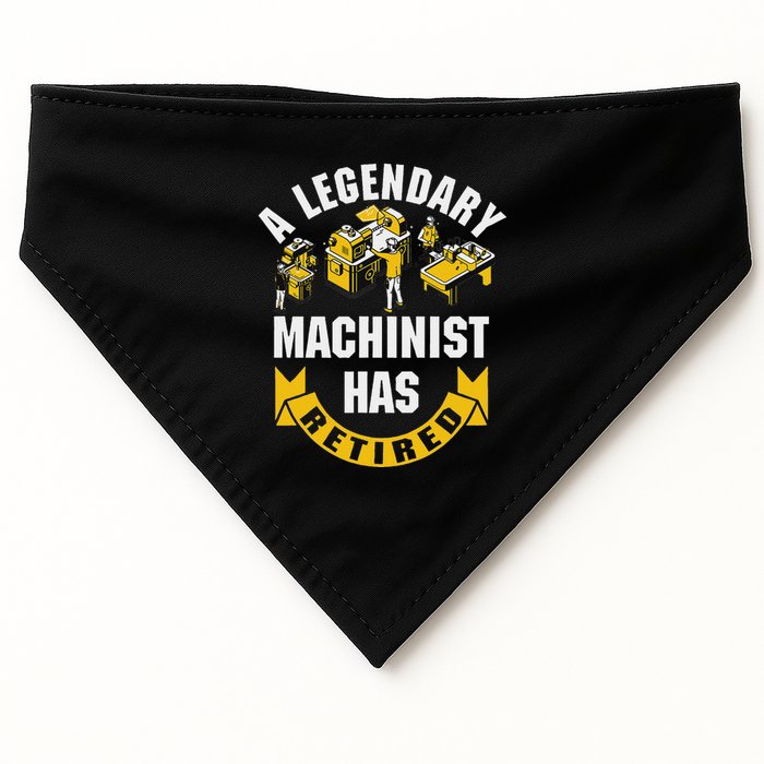 A Legendary Machinist Has Retired Machinist Retirement Party USA-Made Doggie Bandana