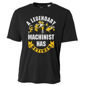 A Legendary Machinist Has Retired Machinist Retirement Party Cooling Performance Crew T-Shirt