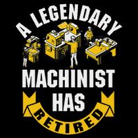 A Legendary Machinist Has Retired Machinist Retirement Party 7-Panel Snapback Hat