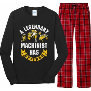 A Legendary Machinist Has Retired Machinist Retirement Party Long Sleeve Pajama Set