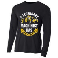A Legendary Machinist Has Retired Machinist Retirement Party Cooling Performance Long Sleeve Crew