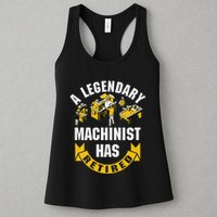 A Legendary Machinist Has Retired Machinist Retirement Party Womens Tank Top