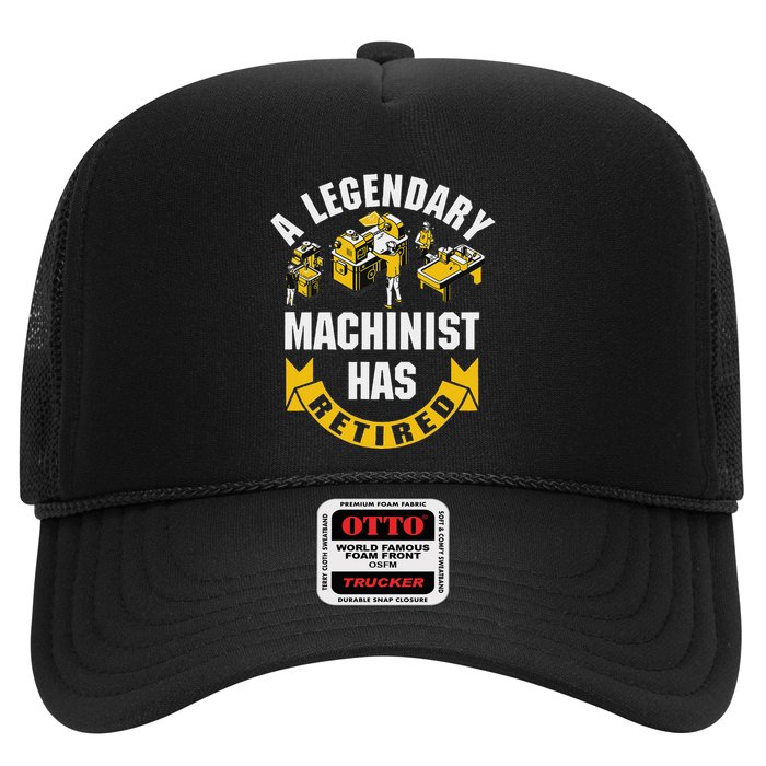 A Legendary Machinist Has Retired Machinist Retirement Party Trucker Hat