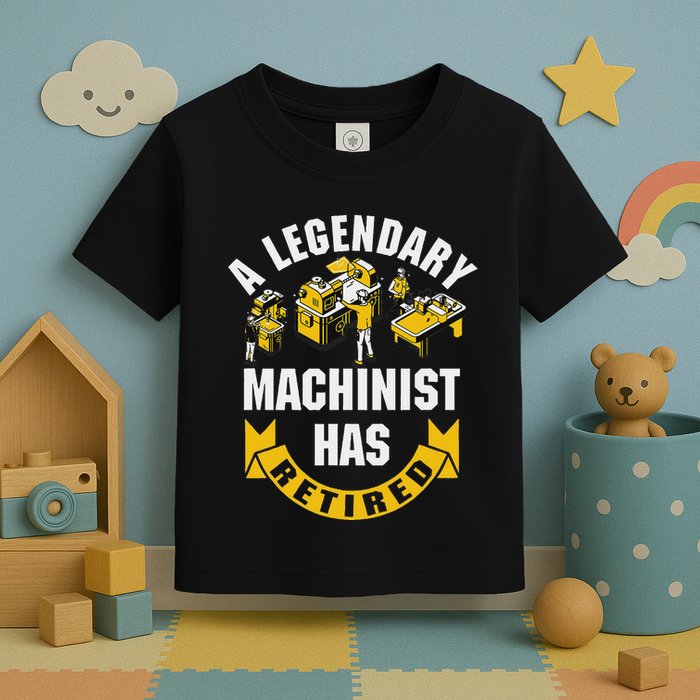 A Legendary Machinist Has Retired Machinist Retirement Party Toddler T-Shirt