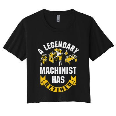 A Legendary Machinist Has Retired Machinist Retirement Party Crop Top