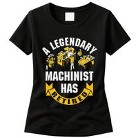 A Legendary Machinist Has Retired Machinist Retirement Party Womens T-Shirt