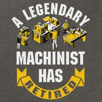 A Legendary Machinist Has Retired Machinist Retirement Party Cotton Canvas Backpack