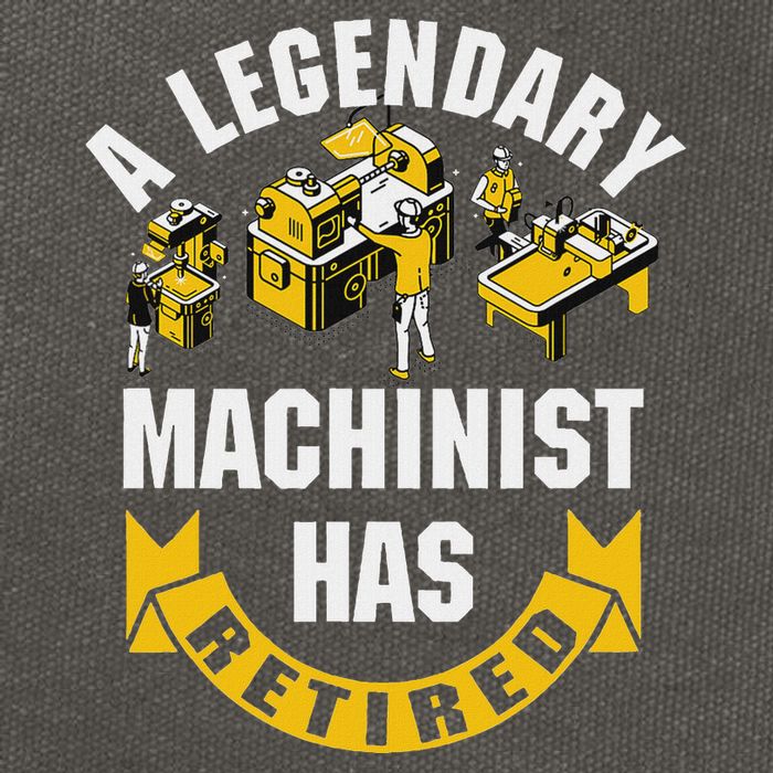 A Legendary Machinist Has Retired Machinist Retirement Party Cotton Canvas Backpack