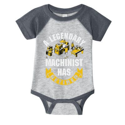 A Legendary Machinist Has Retired Machinist Retirement Party Infant Baby Jersey Bodysuit