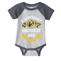 A Legendary Machinist Has Retired Machinist Retirement Party Infant Baby Jersey Bodysuit