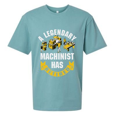 A Legendary Machinist Has Retired Machinist Retirement Party Sueded Cloud Jersey T-Shirt